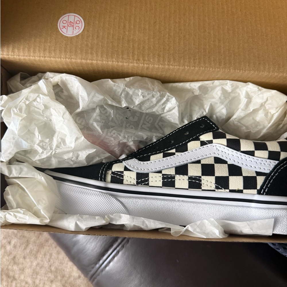 Vans Old Skool Checkerboard Box - Black & Red